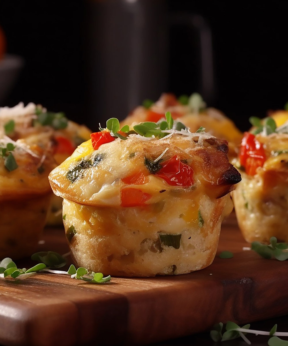 Veggie egg muffin
