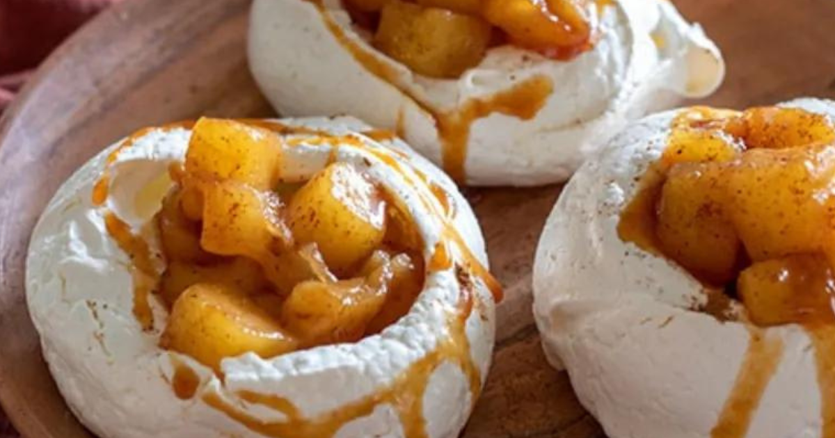 Caramel Apple Meringues | Dakota Layers